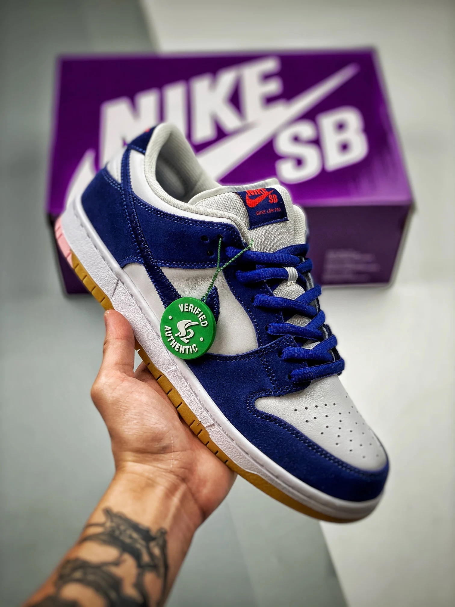 Nike SB Dunk Low LA Dodgers Deep Royal Blue White-Sport Red-Gum For Sale