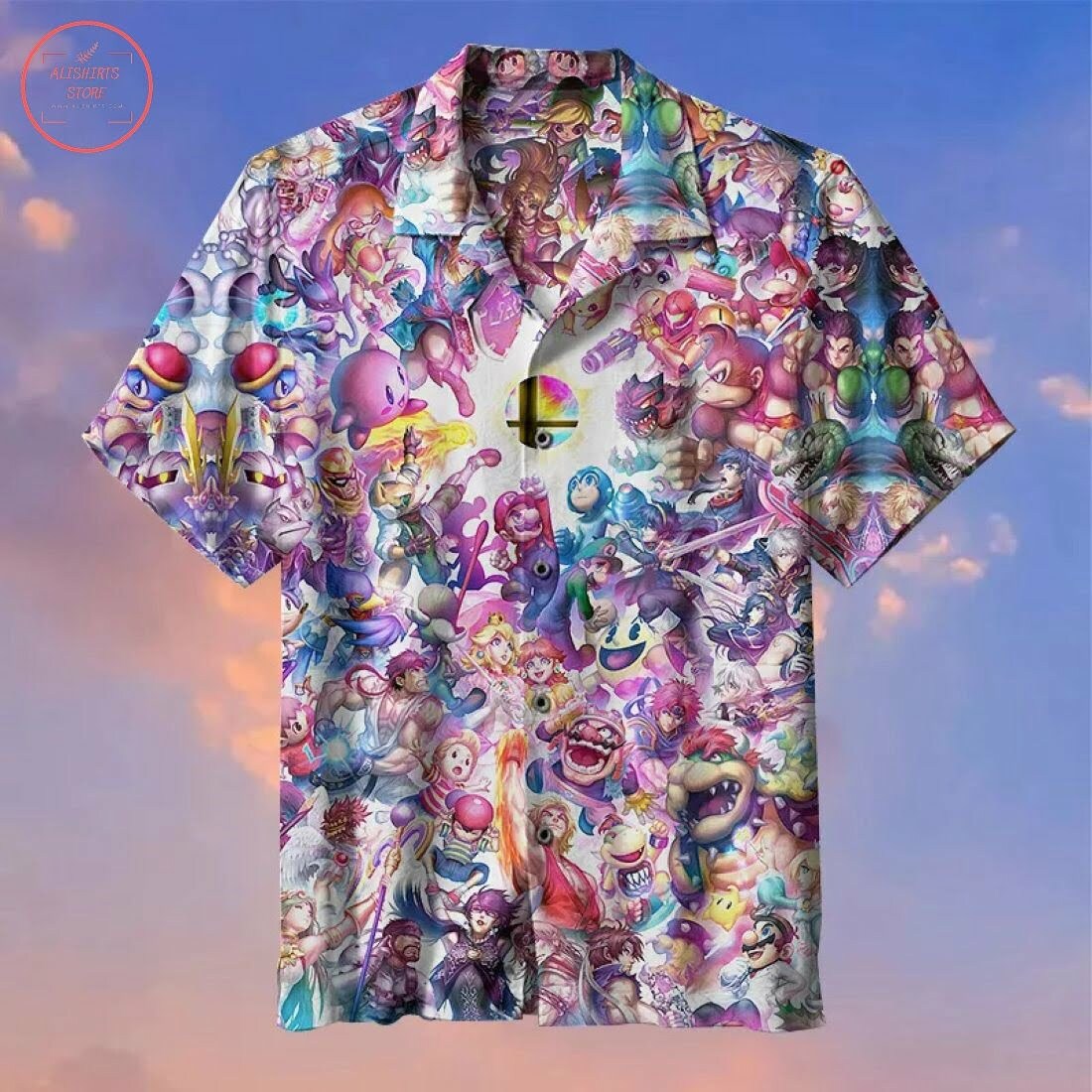 Nintendo Game Characters Collection Hawaiian Shirt