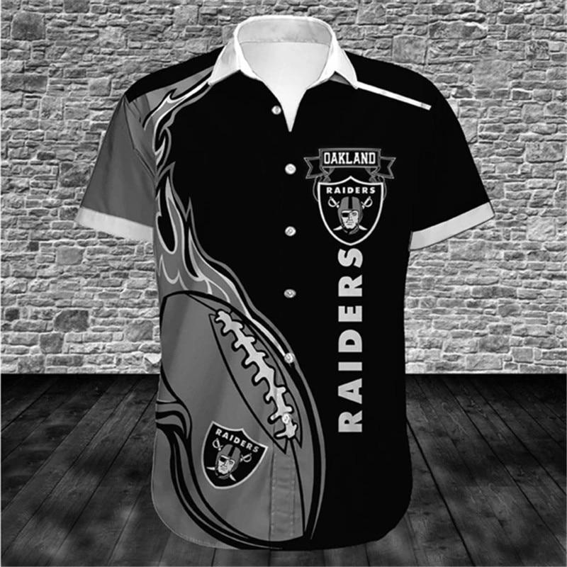 Oakland Raiders S Hawaiian Shirt Outfit Beach Summer