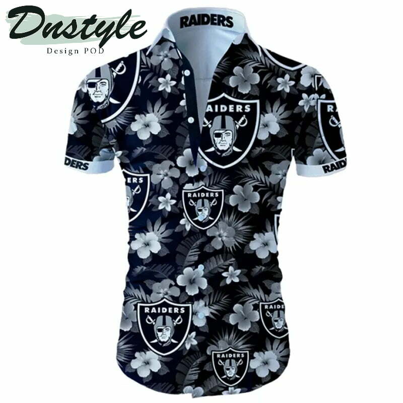 Oakland Raiders Tropical Hawaiian Shirt