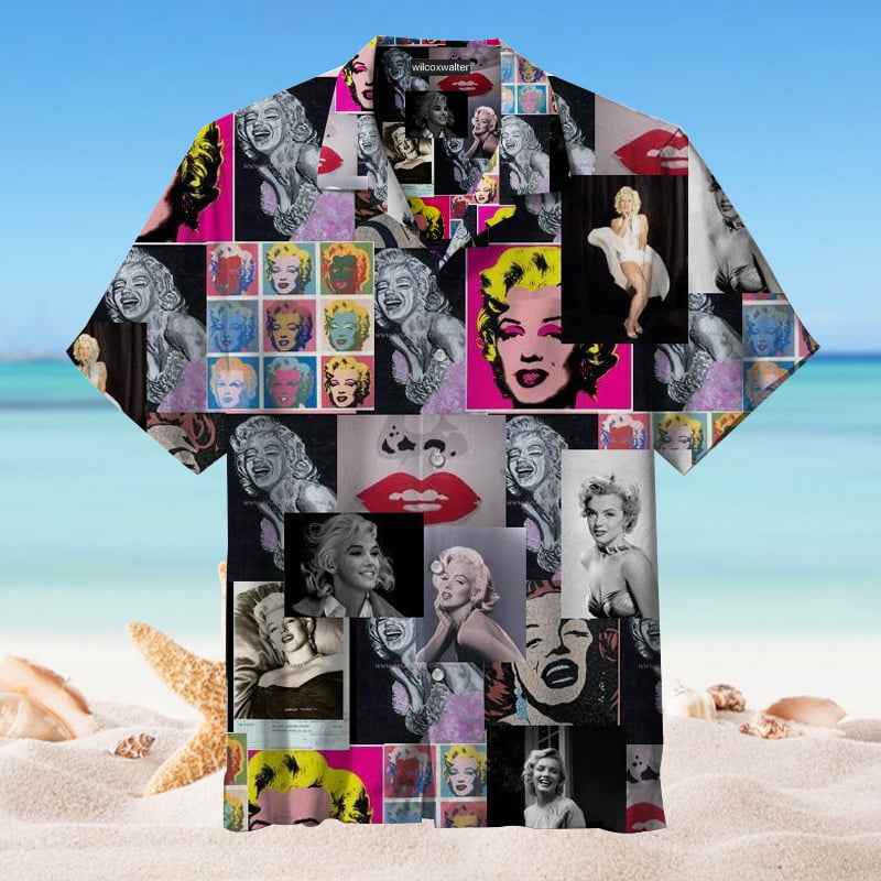 Old Movie Postermarilyn Monroe Hawaiian Shirt