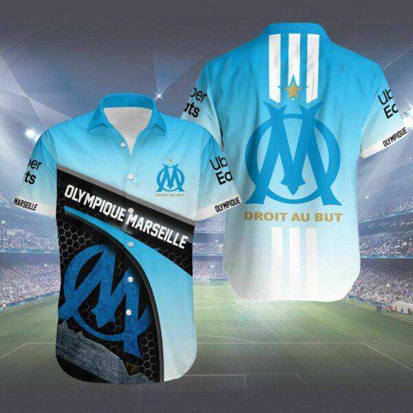 Olympique Marseille Hawaiian Shirt