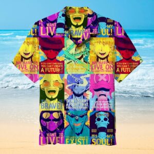 One Piece Themed Hawaiian Shirt Beach Summer Outfit