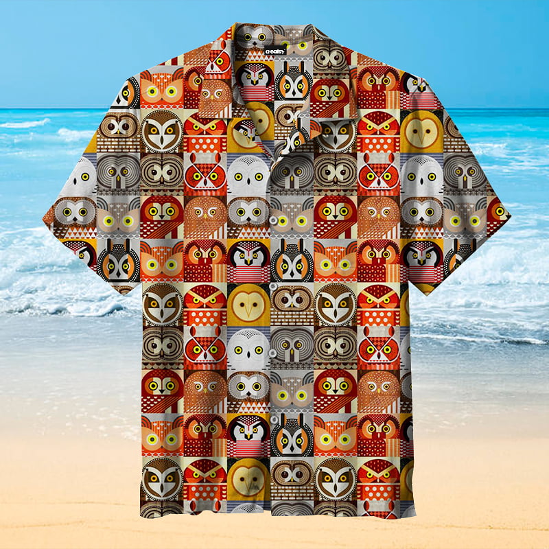 Owl Hawaiian Shirt Outfit Beach Summer