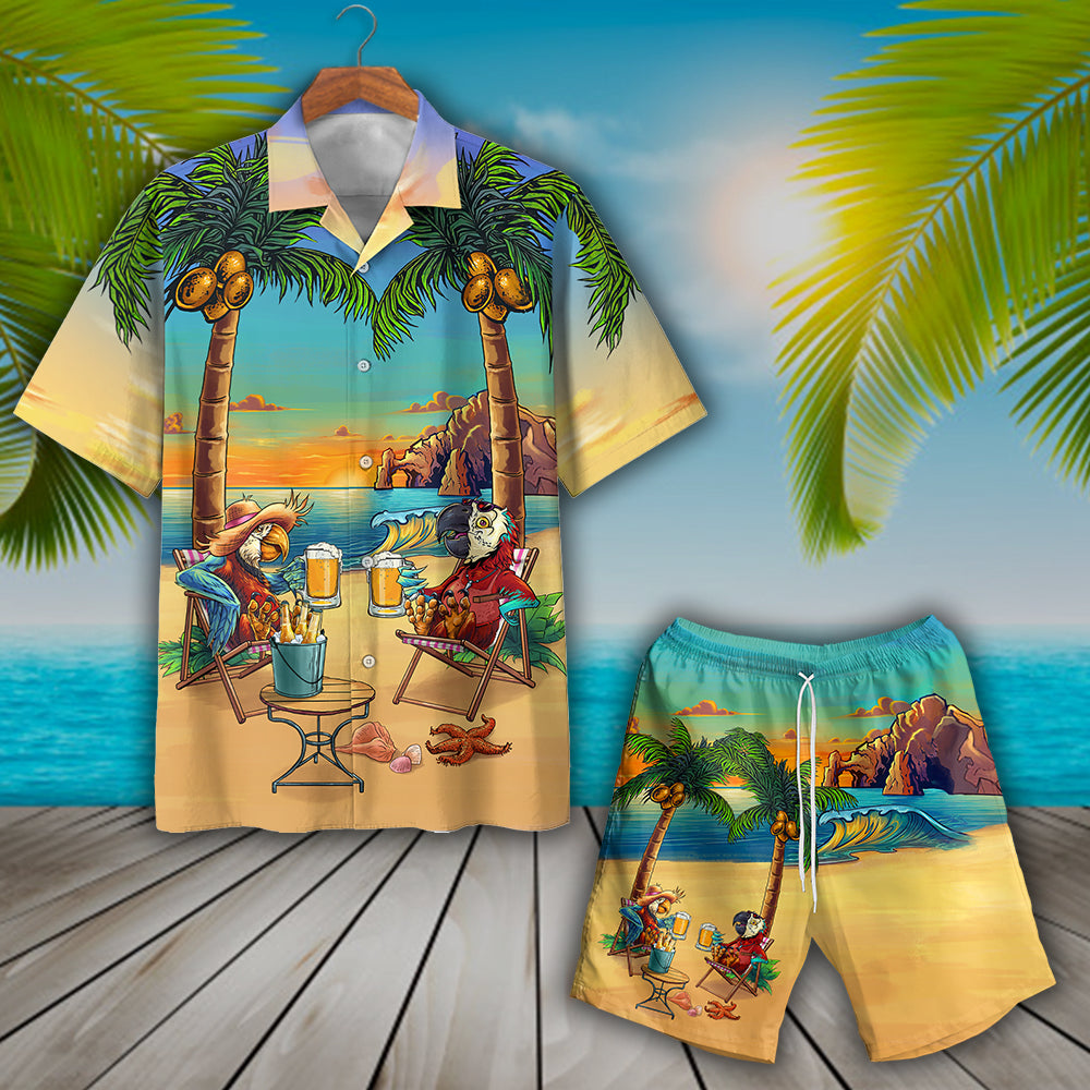 Parrot Party On The Hawaiian Shirt