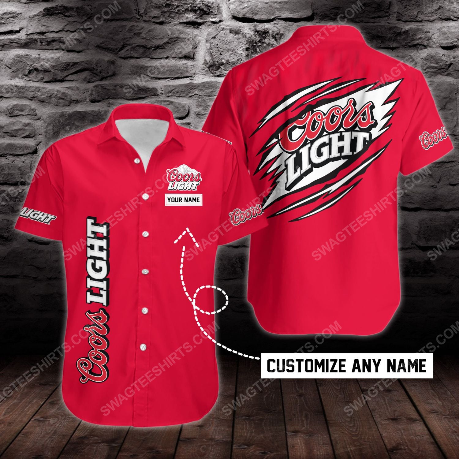 Personalized Coors Light Beer Hawaiian Shirt