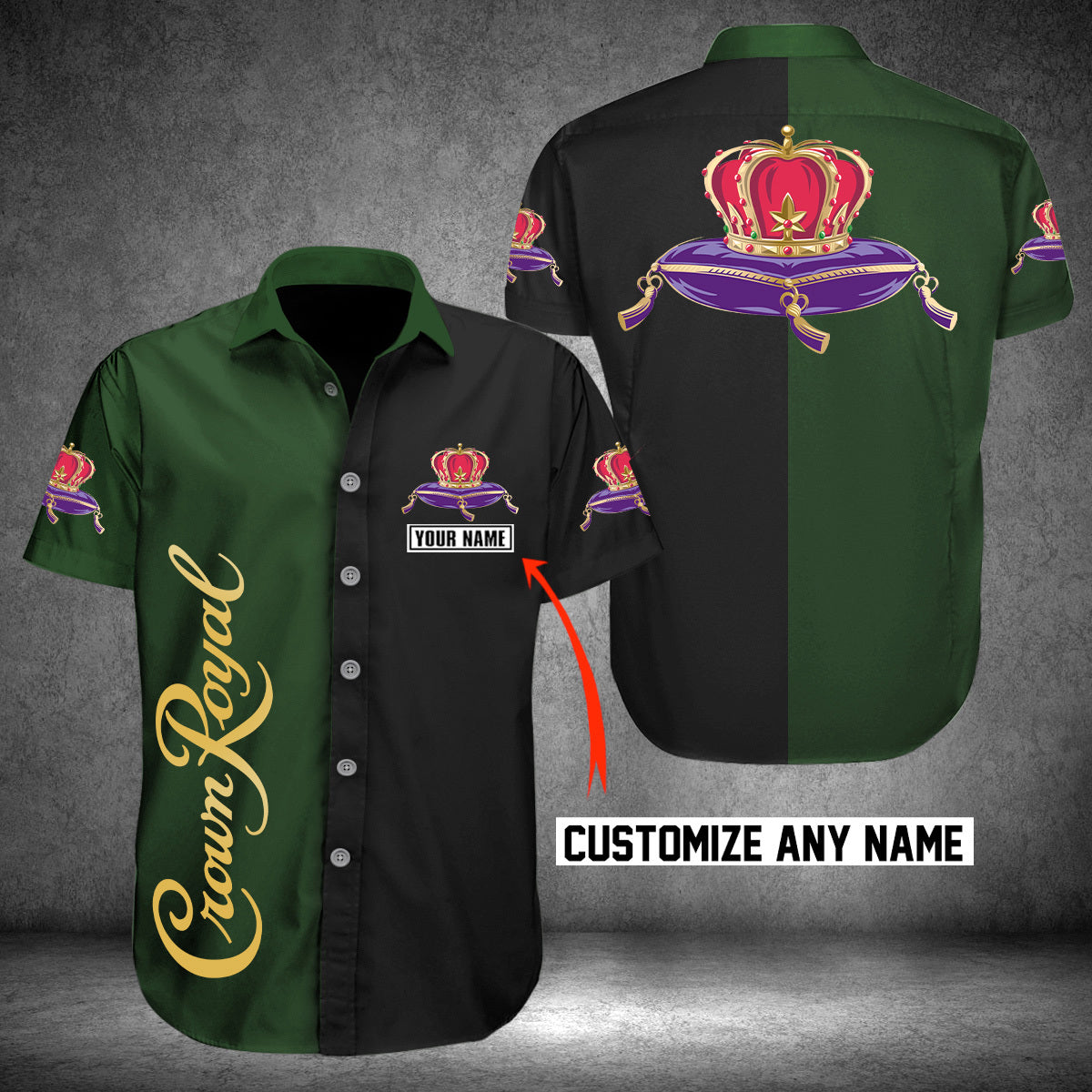 Personalized Crown Royal Hawaiian Shirt