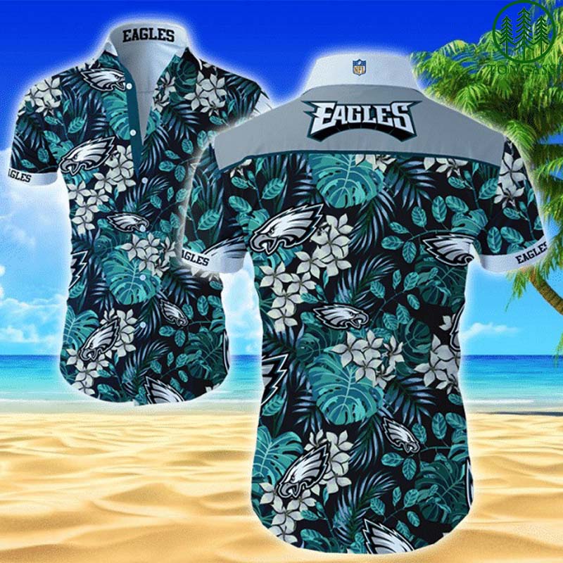 Philadelphia Eagles Forest Style Hawaiian Shirt