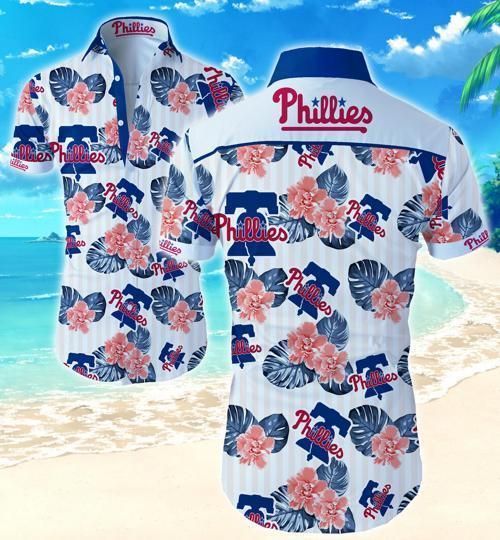 Philadelphia Phillies Floral Hawaiian Shirt