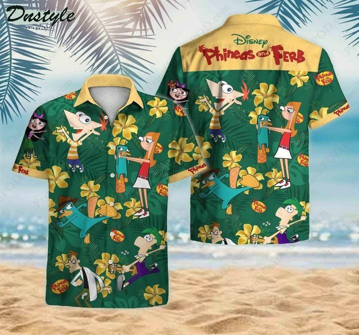 Phineas And Ferb Hawaiian Shirt Summer Beach Outfit