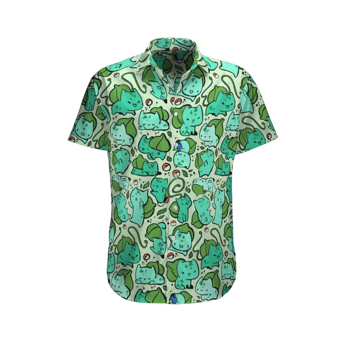 Pokemon Bulbasaur Style Hawaiian Shirt