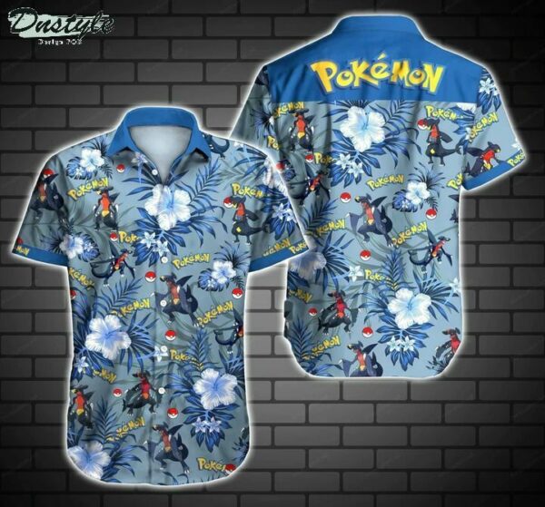 Pokemon Garchomp Hawaiian Shirt Beach Summer Outfit