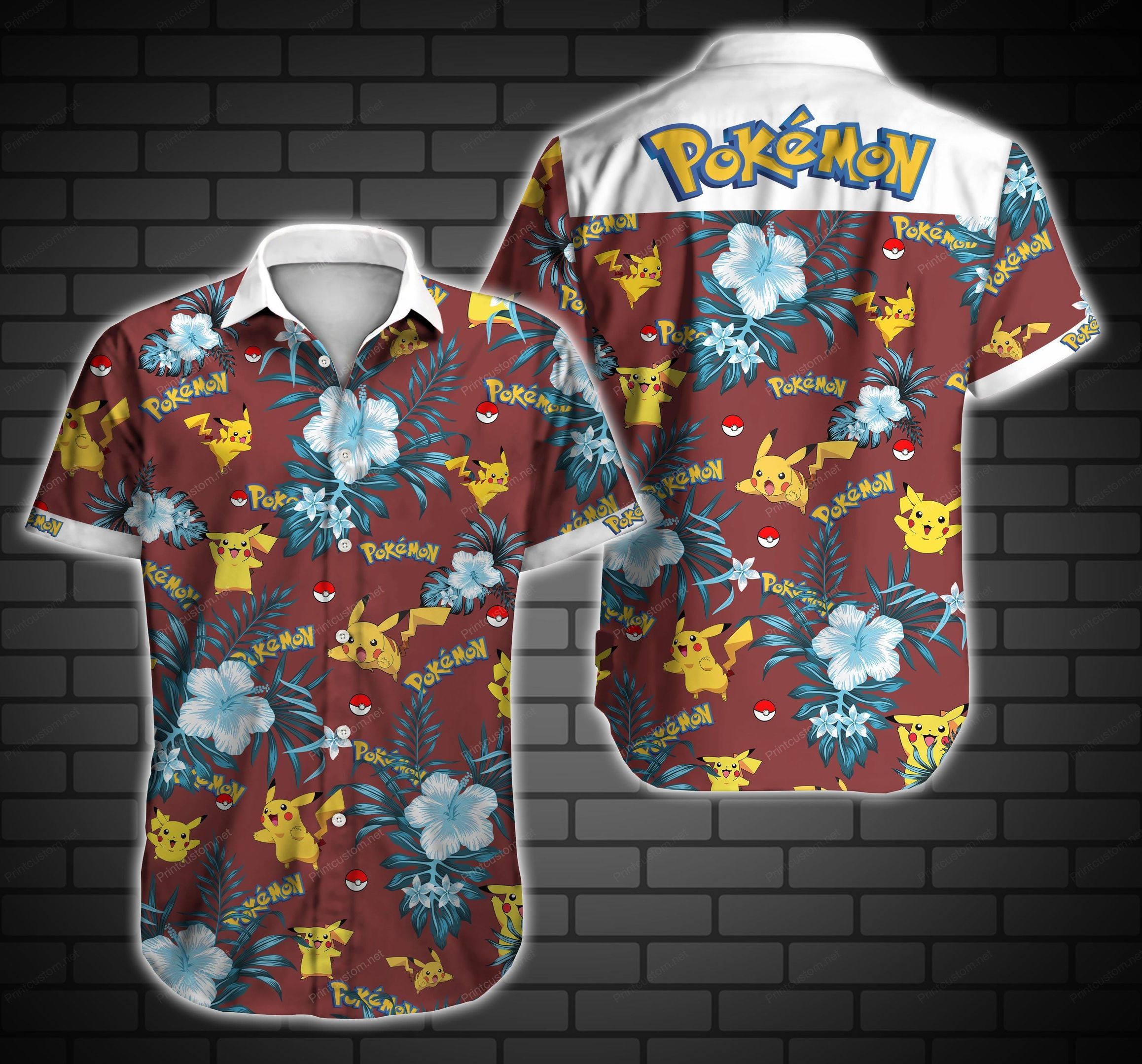 Pokemon Pikachu Hawaiian Shirt Summer Beach Outfit