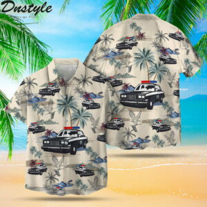 Police Cars Seamless Pattern Hawaiian Shirt