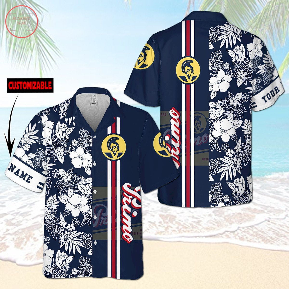 Primo Beer Personalized Hawaiian Shirt