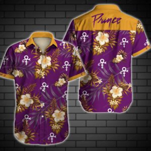 Prince Floral Hawaiian Shirt Beach Outfit Summer