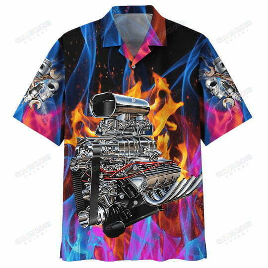 Rod Fire Hawaiian Shirt Beach Outfit Summer