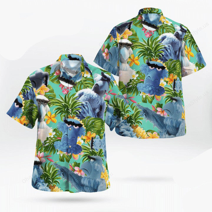 Sam The Eagle Muppet Tropical Hawaiian Shirt