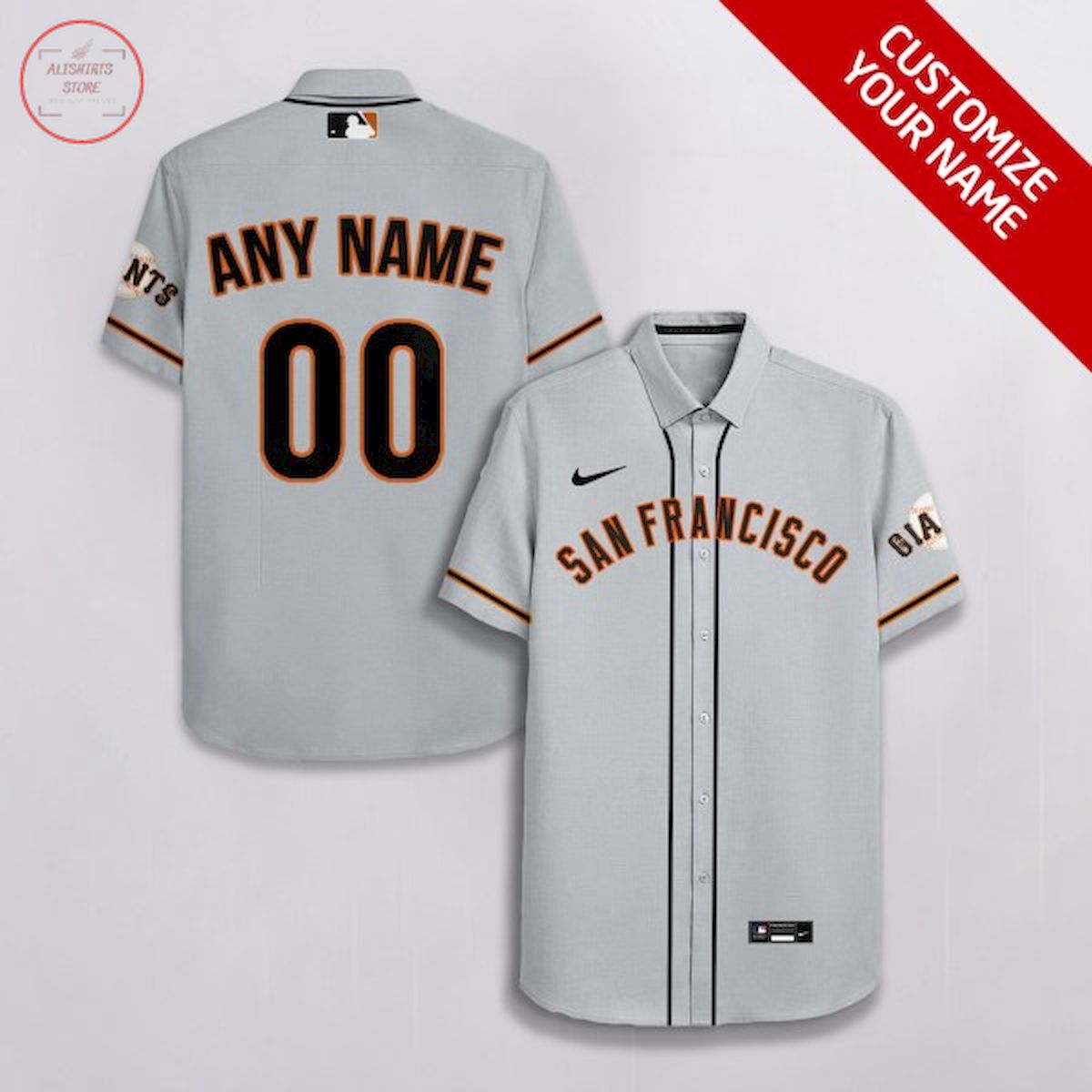 San Francisco Giants Personalized Hawaiian Shirt