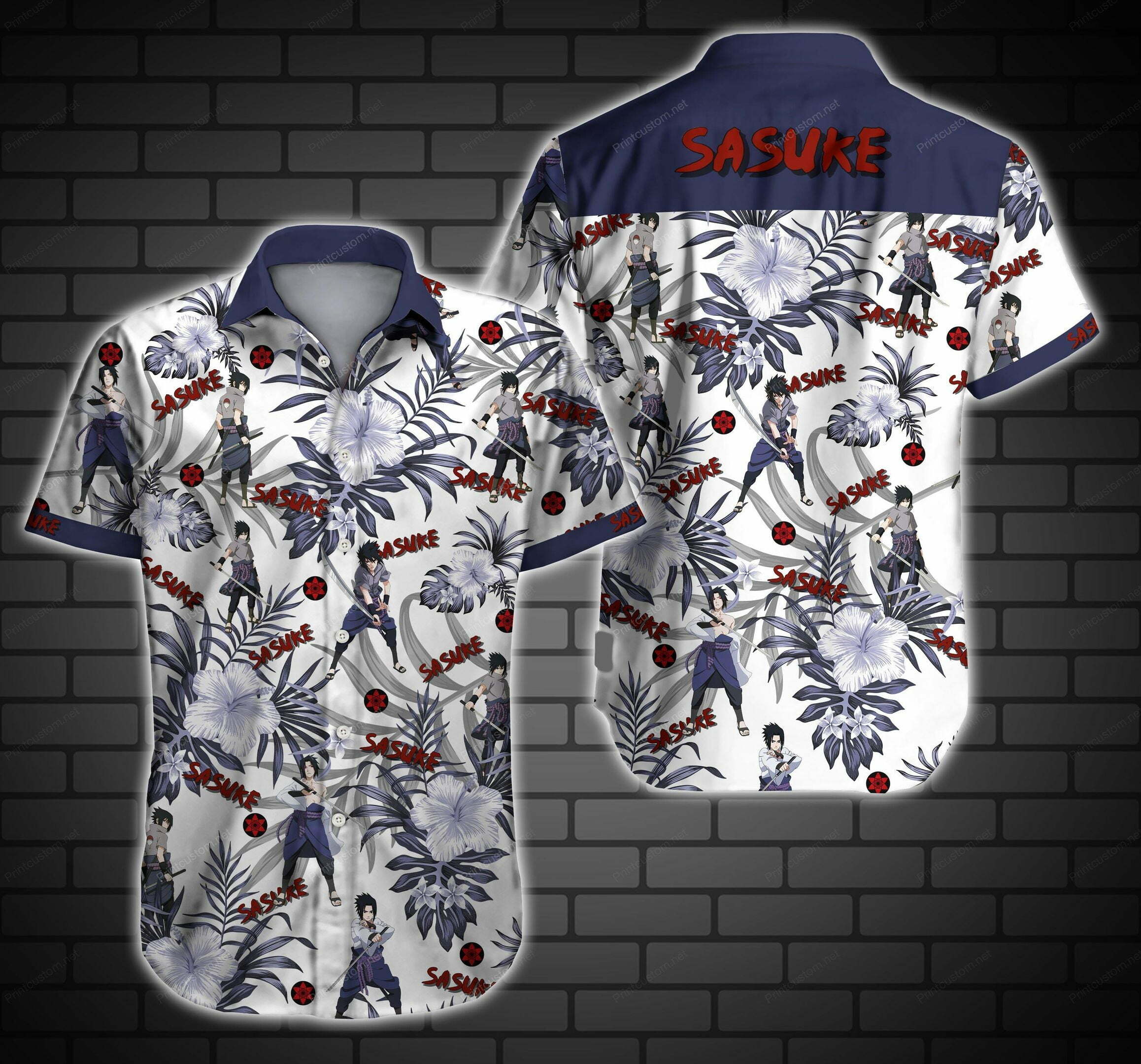 Sasuke Hawaiian Shirt Beach Summer Outfit