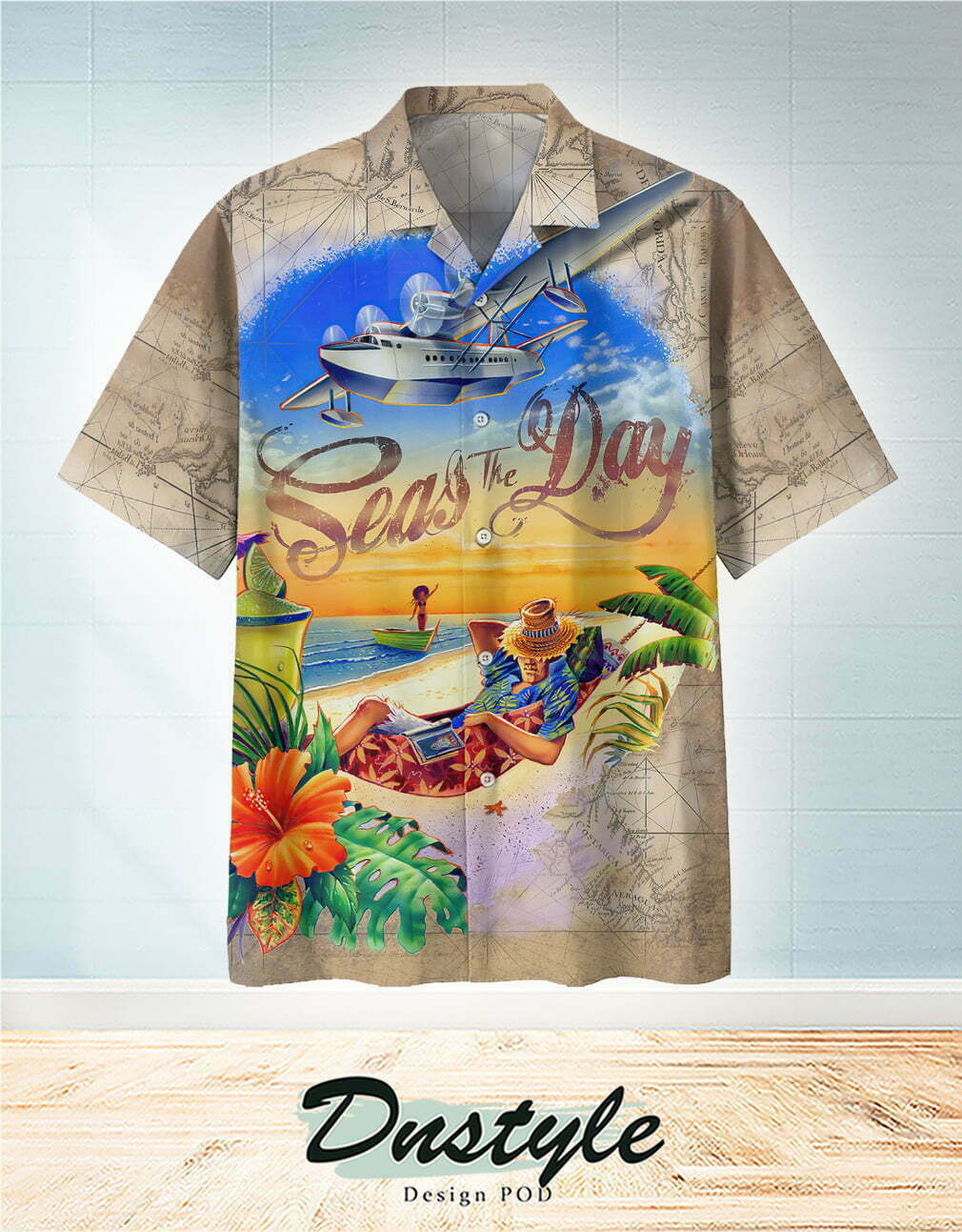 Seas The Day Hawaiian Shirt Outfit Beach Summer