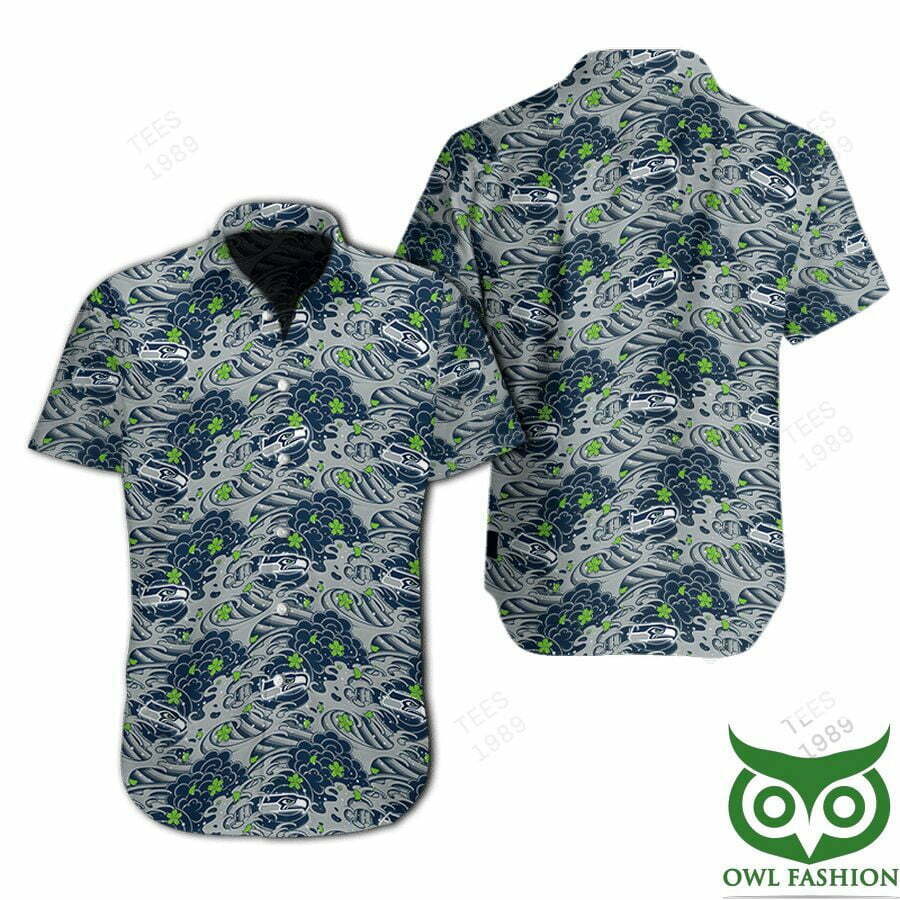 Seattle Seahawks Great Waves Of Japanese Hawaiian Shirt