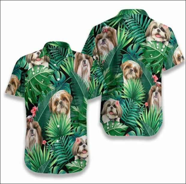 Shih Tzu Tropical Hawaiian Shirt Beach Outfit Summer