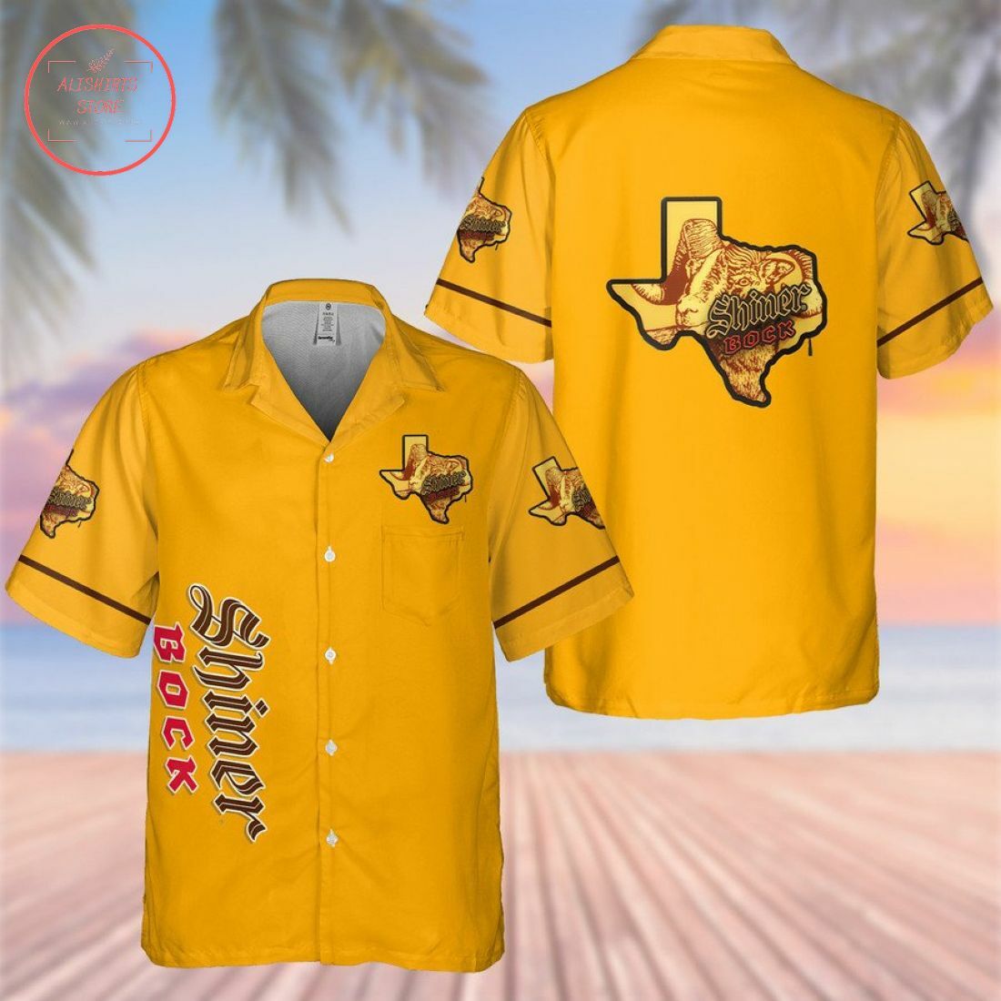 Shiner Bock Beer Hawaiian Shirt Summer Outfit Beach