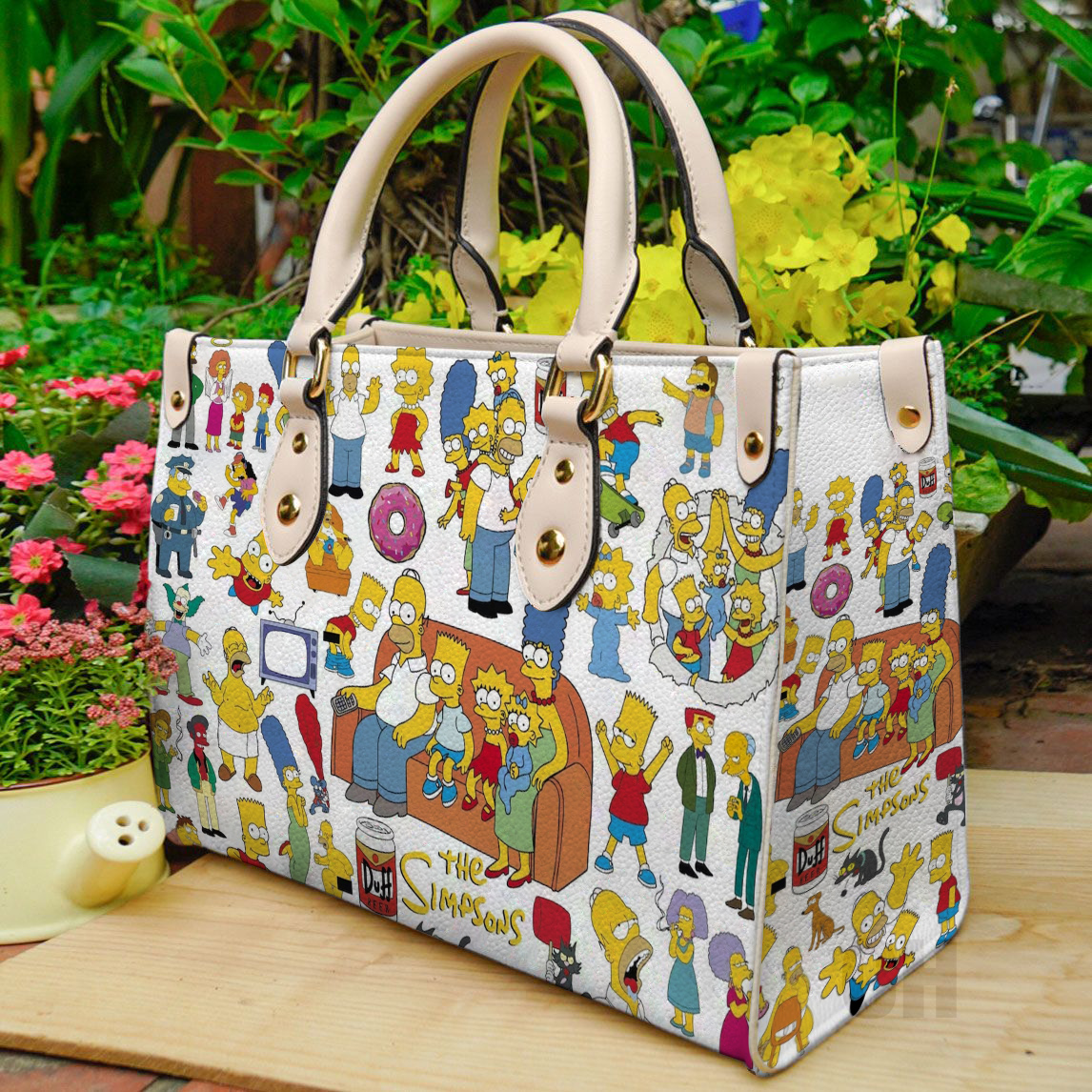 The Simpsons Women Leather Hand Bag