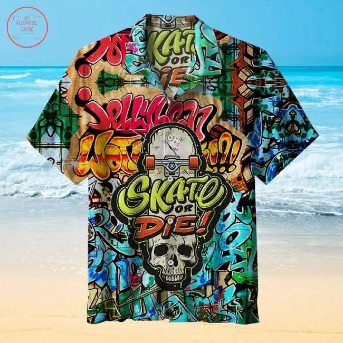 Skate Or Die Hawaiian Shirt Outfit Summer Beach