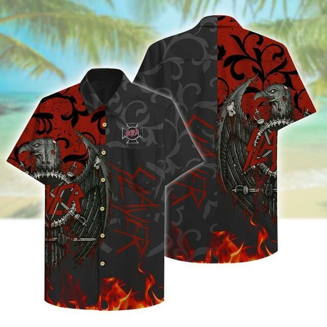 Slayer V Hawaiian Shirt Outfit Summer Beach