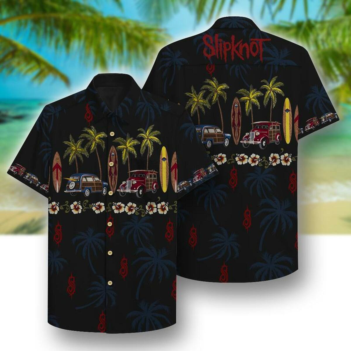 Slipknot Hawaiian Shirt Beach Summer Outfit