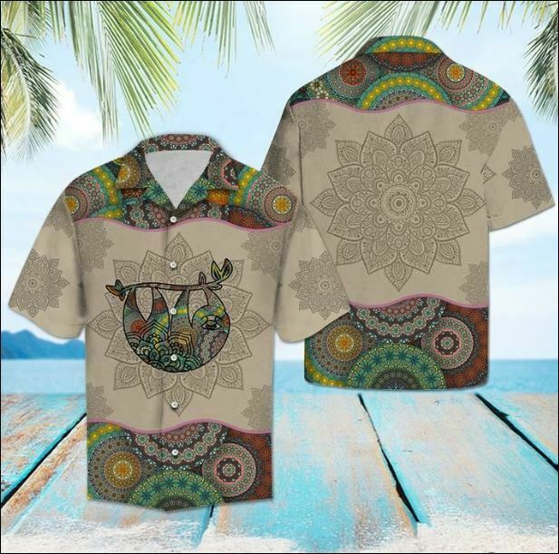 Sloth Mandala Hawaiian Shirt Summer Outfit Beach