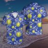 Softball Baseball Royal Blue Hawaiian Shirt