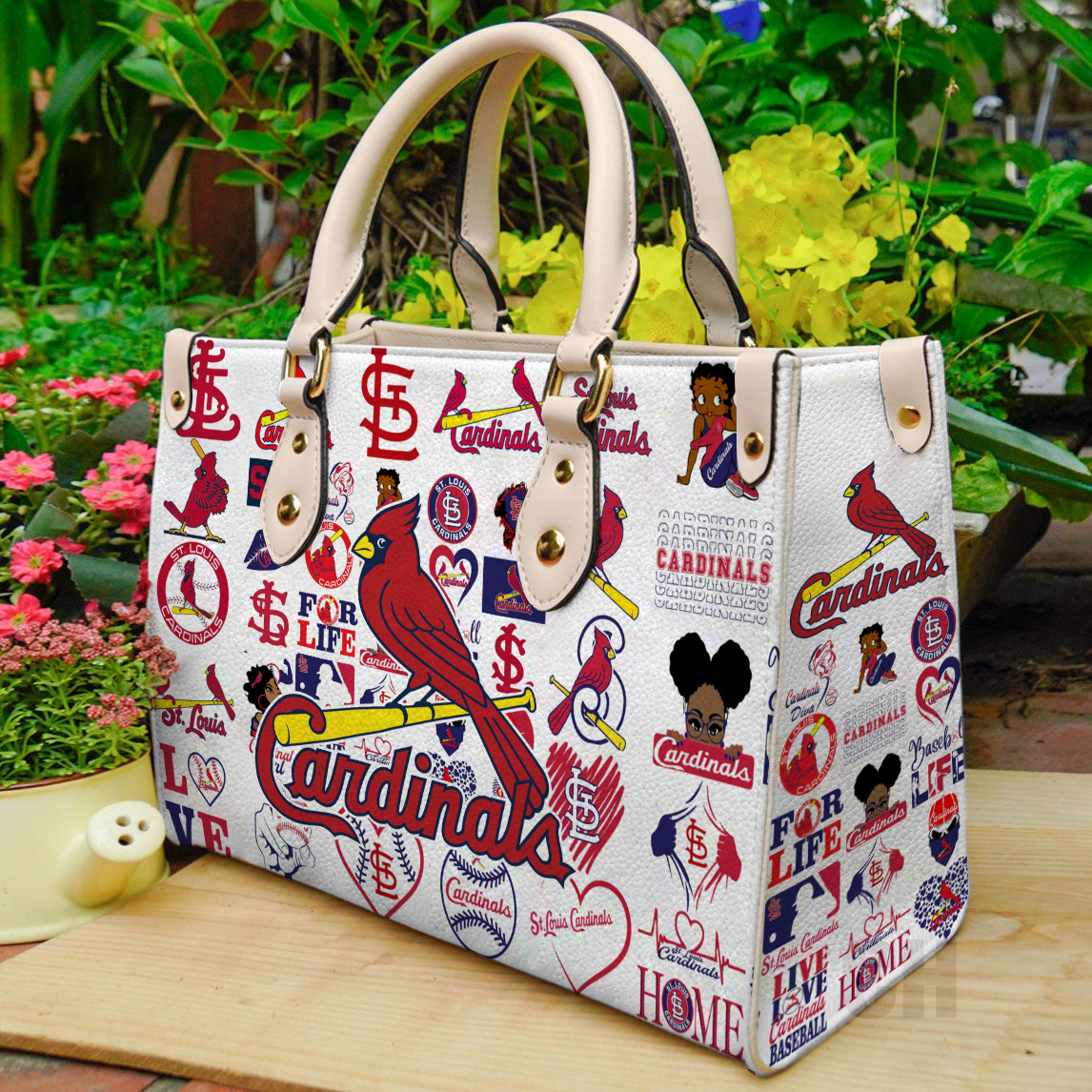 St. Louis Cardinals Women Leather Hand Bag