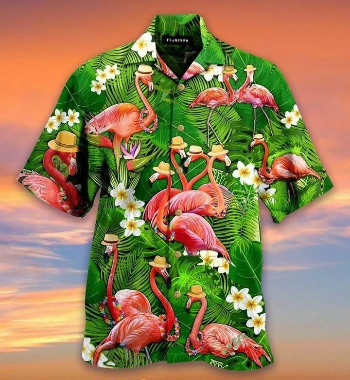 Stand Tall And Be Fabulous Flamingo Hawaiian Shirt