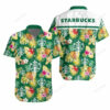 Starbucks Coffee Hawaiian Shirt Beach Outfit Summer