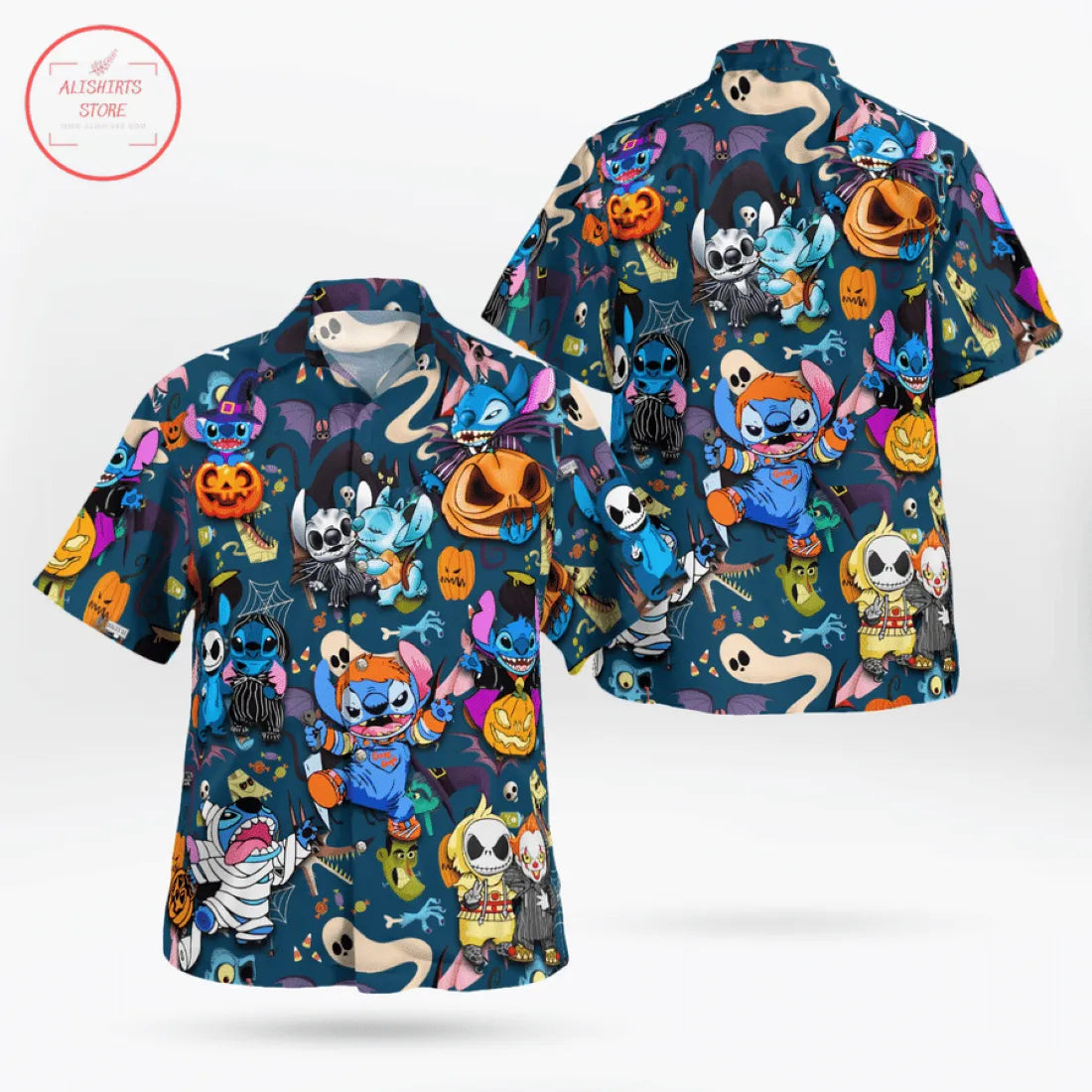 Stitch Cosplay Hawaiian Shirt Outfit Beach Summer