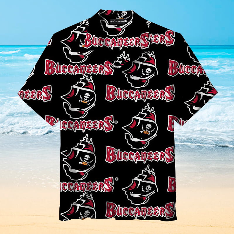 Tampa Bay Buccaneers Black Hawaiian Shirt