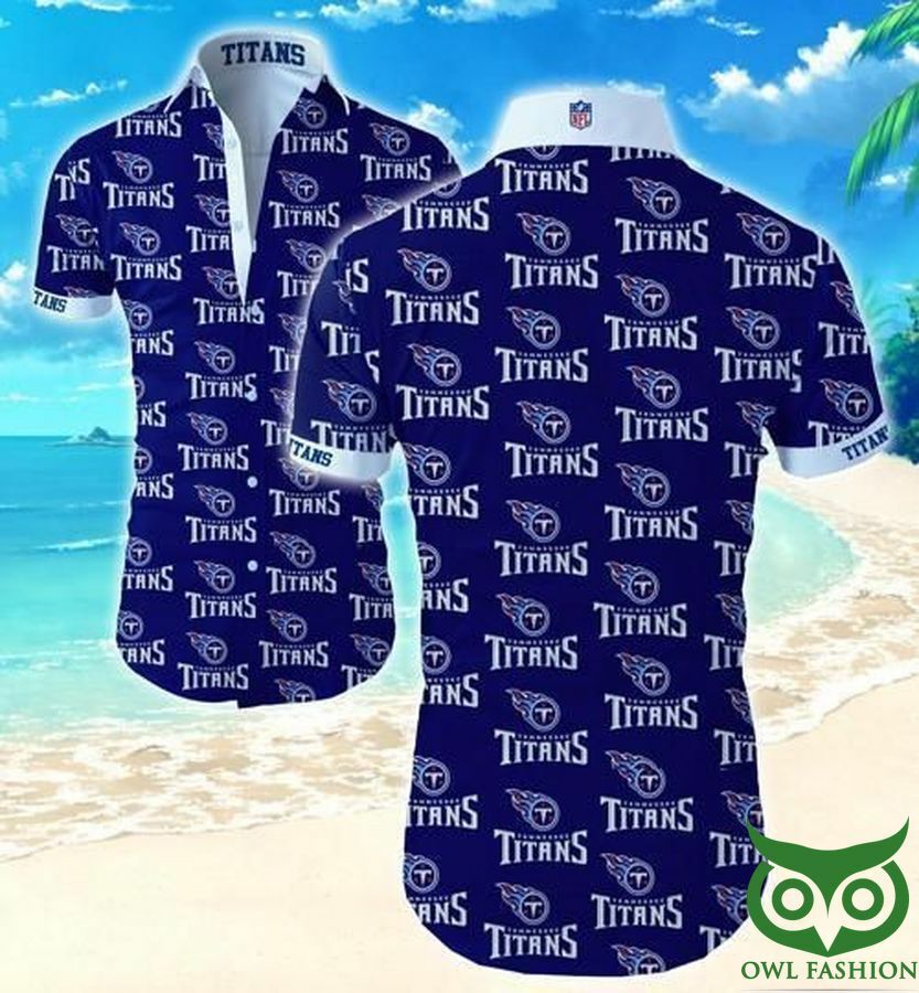 Tennessee Titans Dark Blue Multiple Hawaiian Shirt