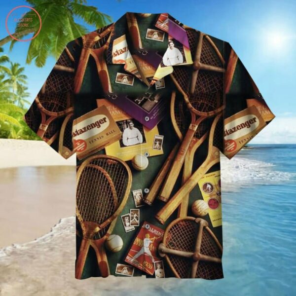 Tennis Collision Across The Ages S Hawaiian Shirt