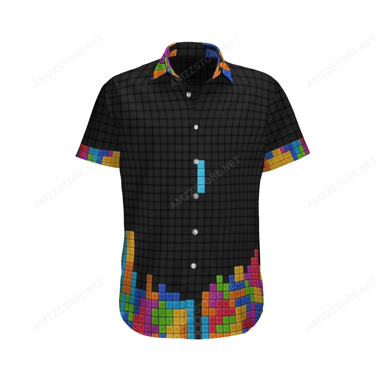 Tetris Nes Game Hawaiian Shirt Summer Outfit Beach