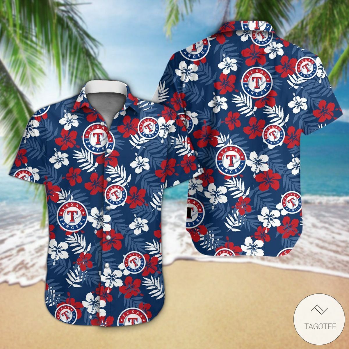 Texas Rangers Hawaiian Shirt Outfit Beach Summer