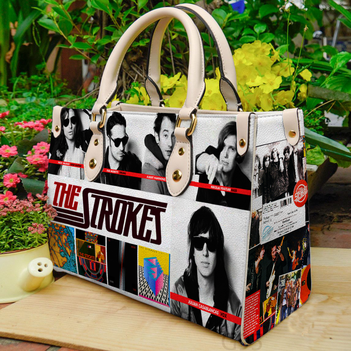 The Strokes Women Leather Hand Bag