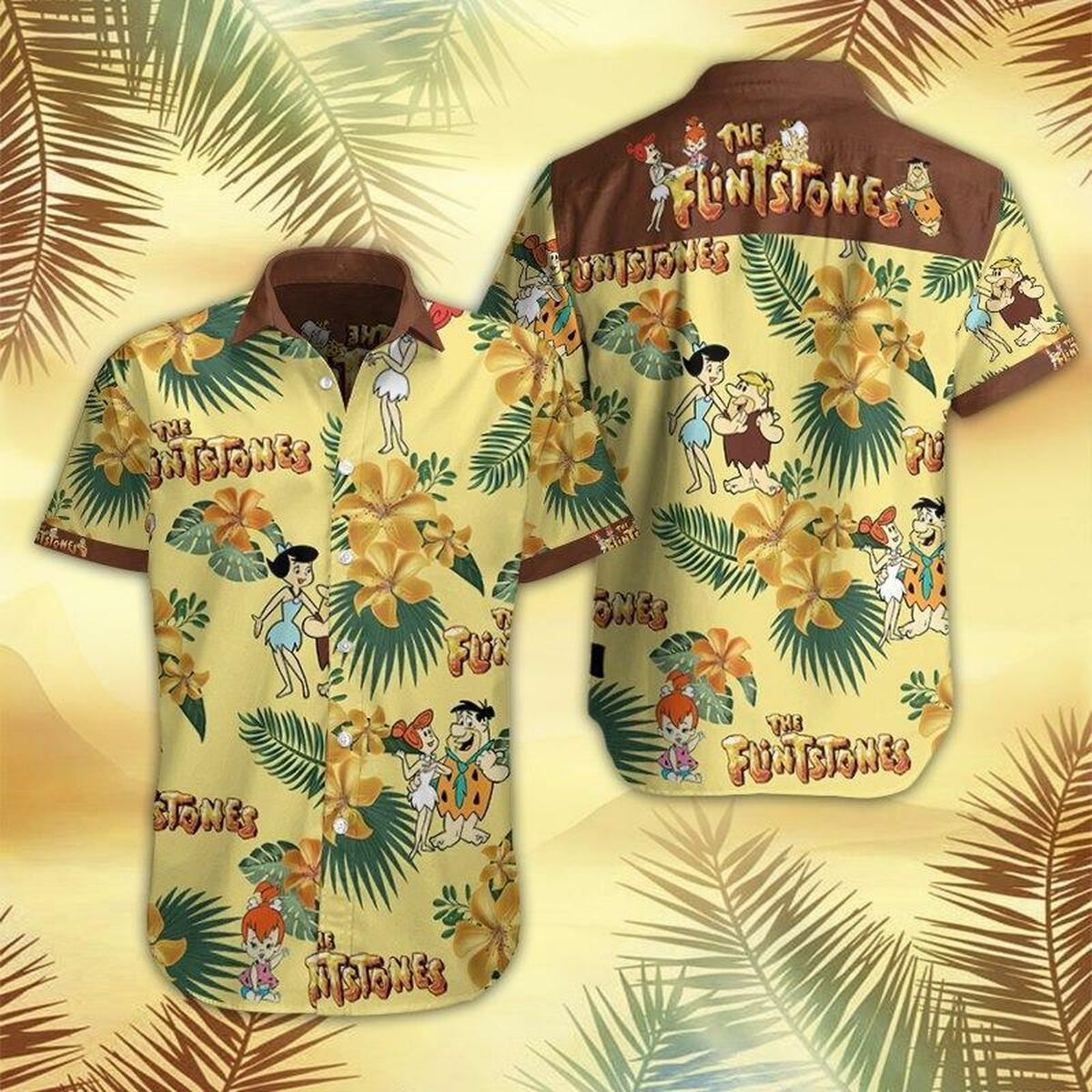 The Flintstone Hawaiian Shirt Beach Outfit Summer