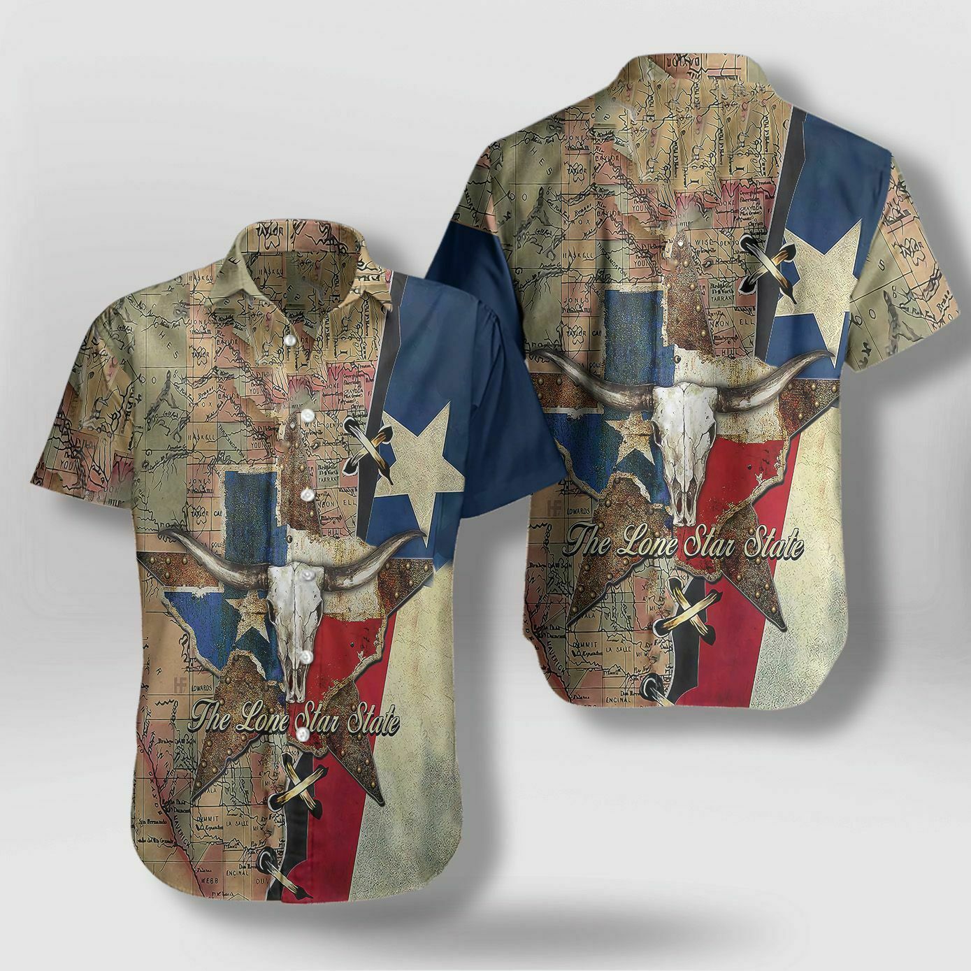 The Lone Star State Texas Hawaiian Shirt