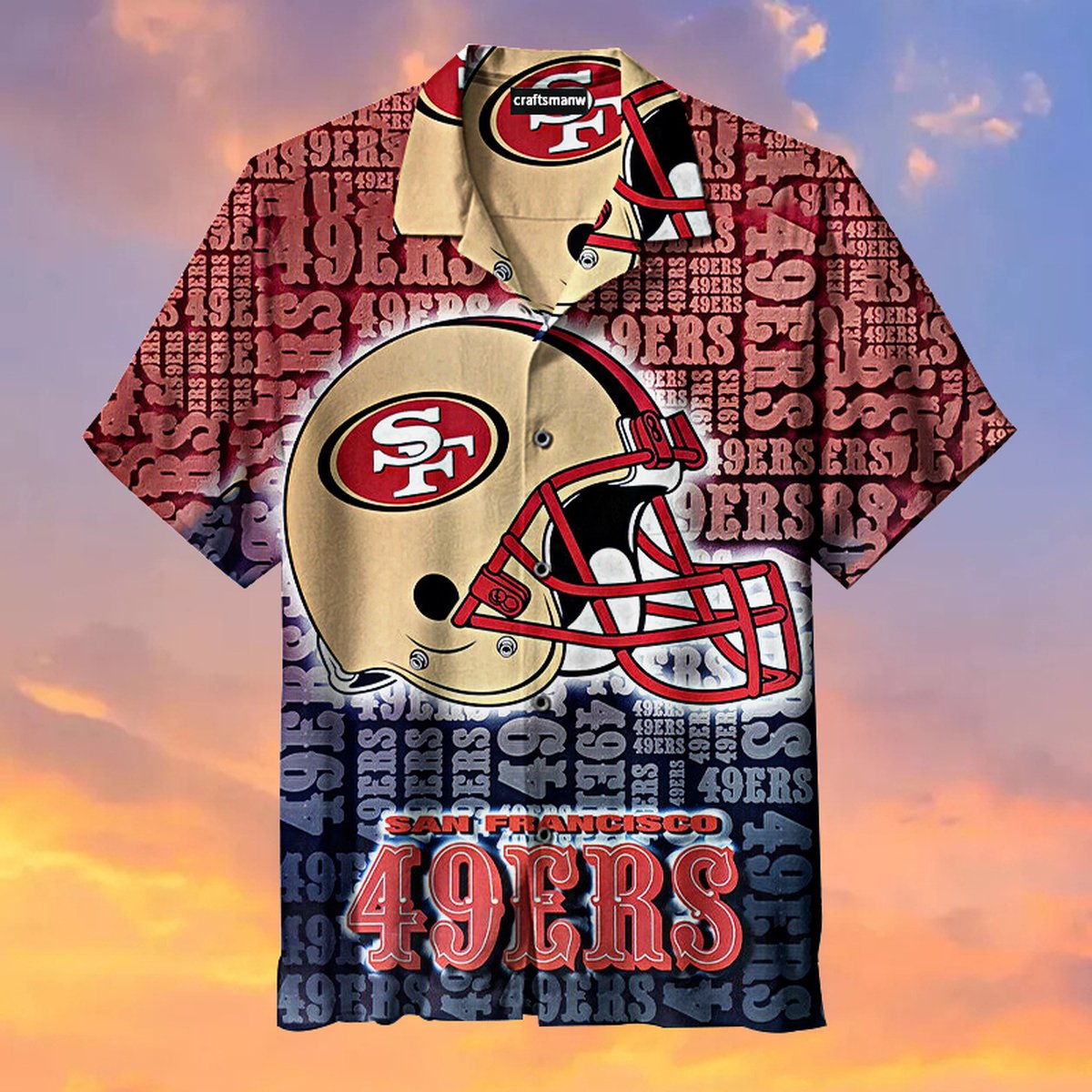 The San Francisco 49Ers Retro Hawaiian Shirt