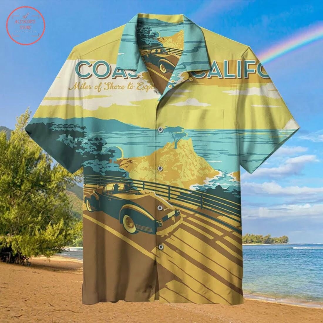 The Scenery Along The Coast California Hawaiian Shirt