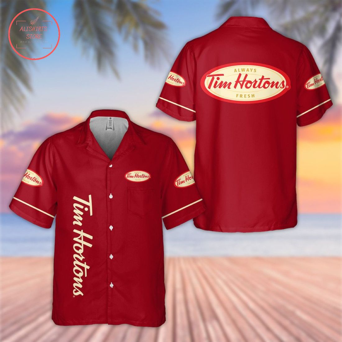 Tim Hortons Hawaiian Shirt Outfit Summer Beach