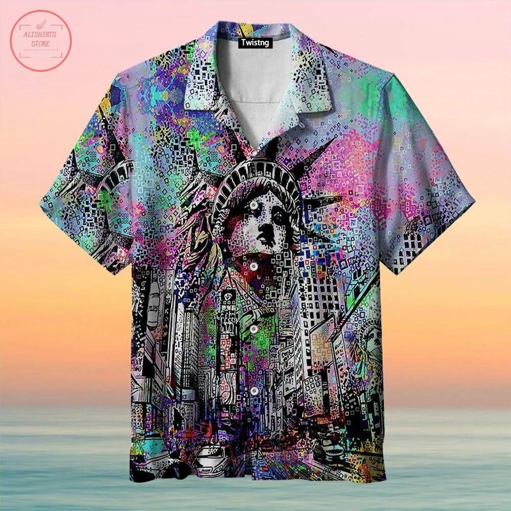 Time Square Graffiti Art Hawaiian Shirt